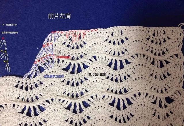 女童鉤針鏤空花長外套開衫(有編織圖解)