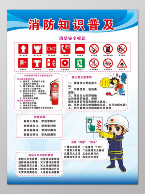 藍(lán)色邊框背景119消防安全消防知識普及海報(bào)設(shè)計(jì)